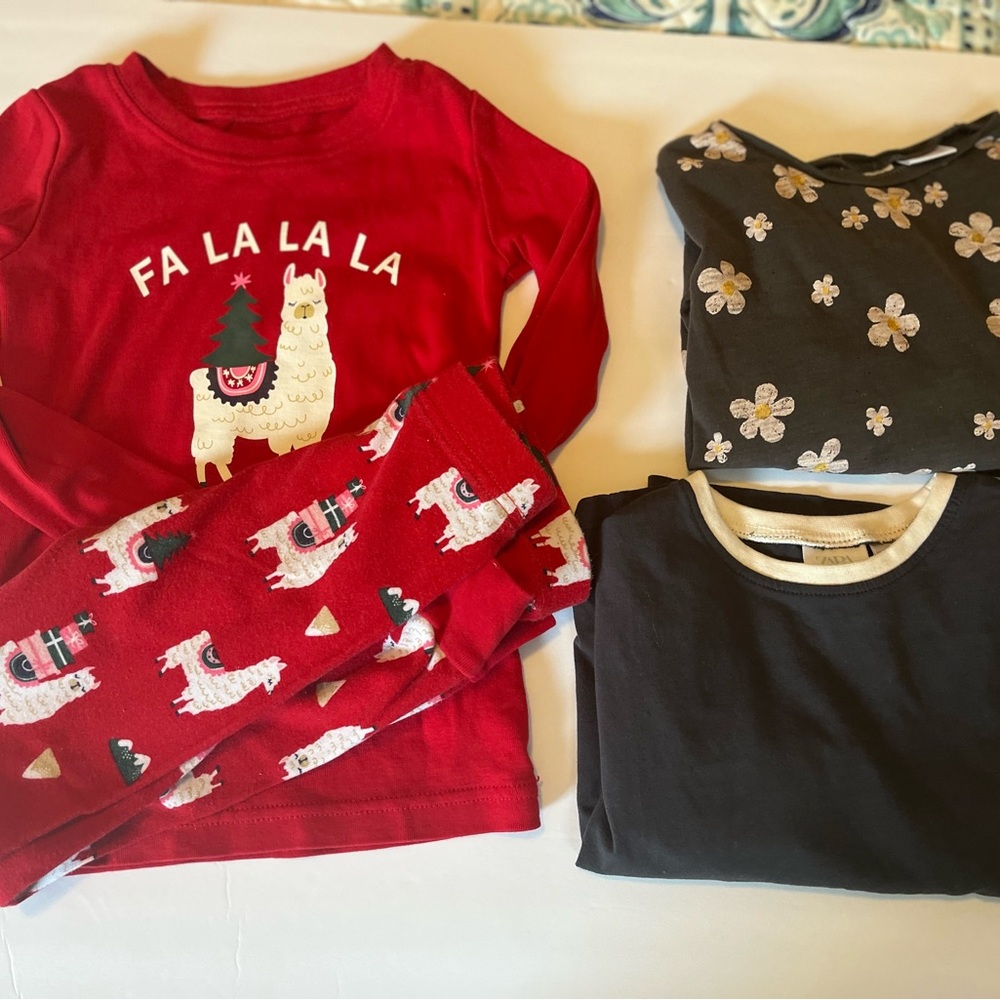 Christmas Piyama, 2 T-shirts for Zara girl